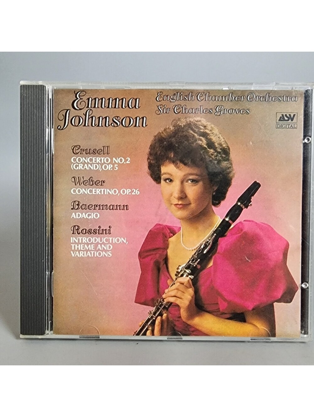 Emma Johnson Clarinet Concertos CD - Crusell Weber Baermann Rossini ASV Digital